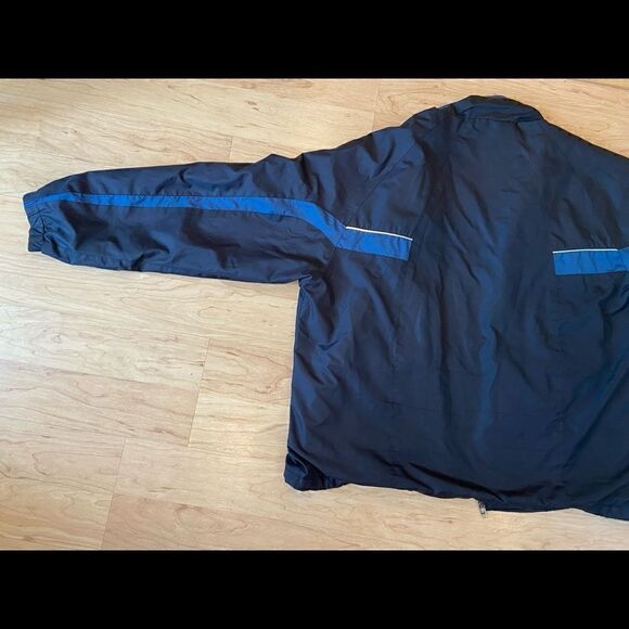 Champion black and blue full zip windbreaker. Size XL. - Picture 5 of 5